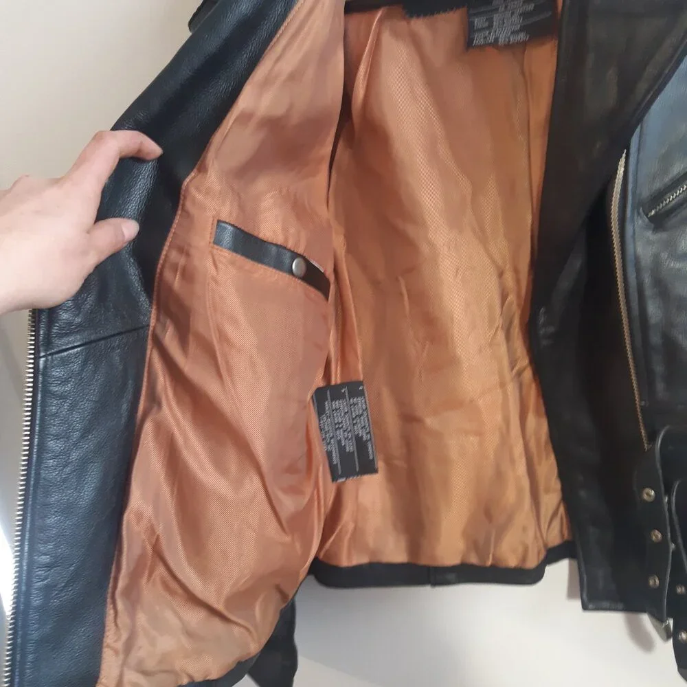 Harley-Davidson "An American Legend"-Authentic Vest Genuine Leather Women Medium - Picture 14 of 17